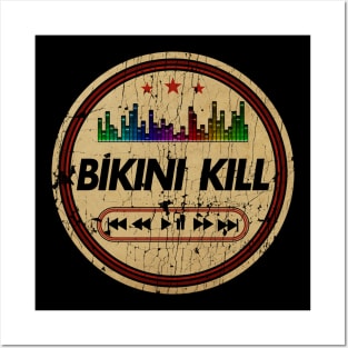 Graphic Bikini Kill Name Retro Distressed Cassette Tape Vintage Posters and Art